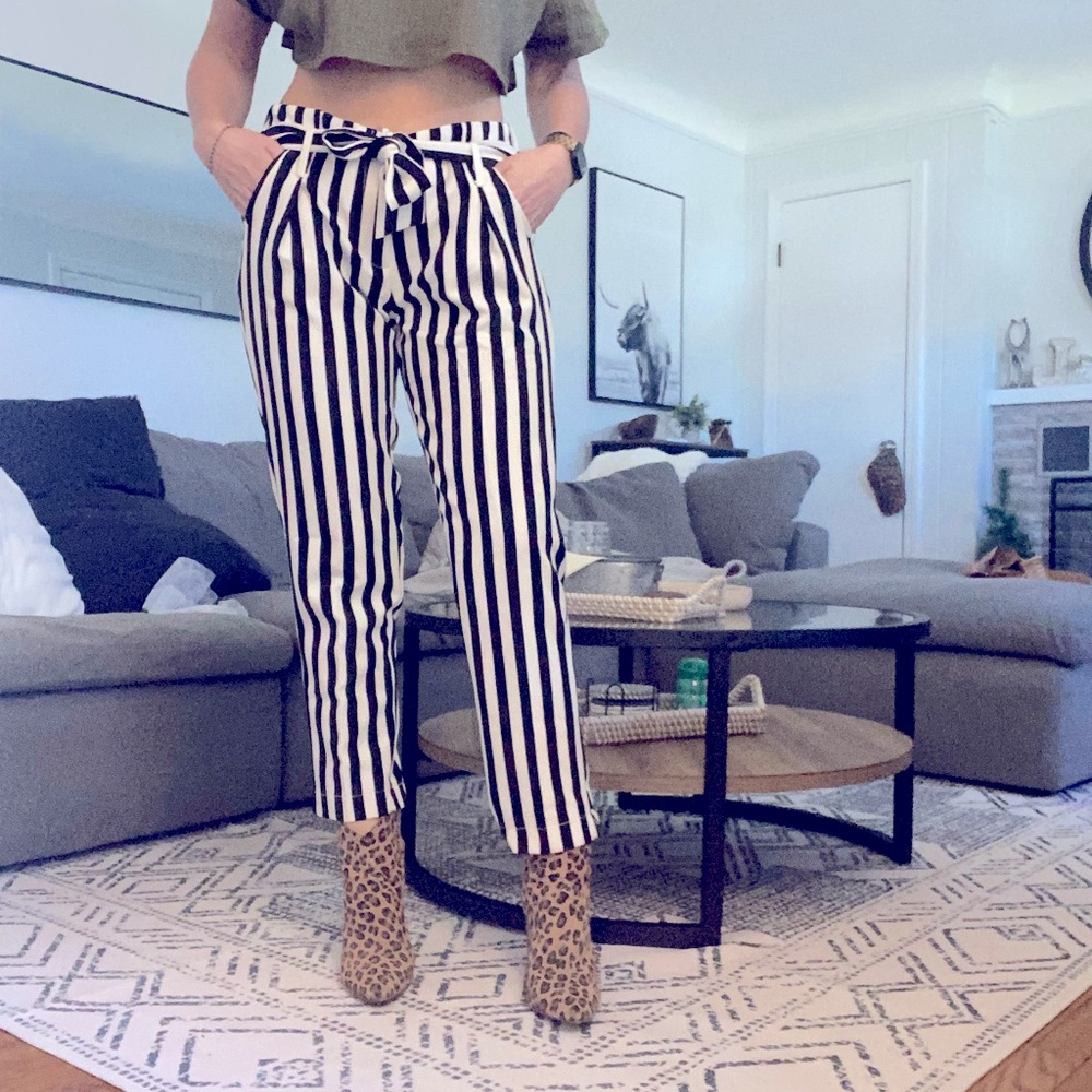 Stripped trouser pant